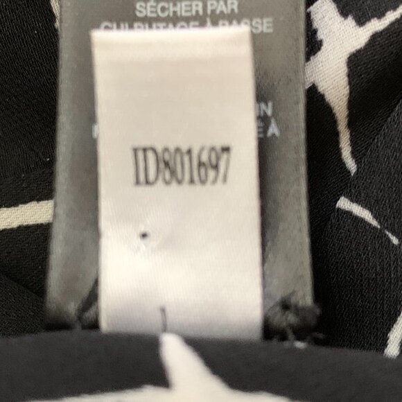 Chico's Black Label Grid Pattern Tunic Top Sz 0 (S/4) #2E - Picture 14 of 14